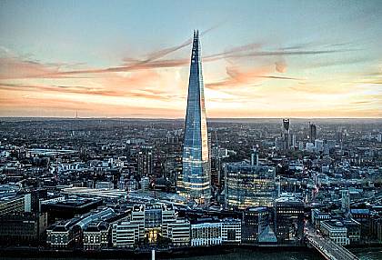 The Shard and London Bridge station area near Paul Marro Cognitive Hypnotherapy practice